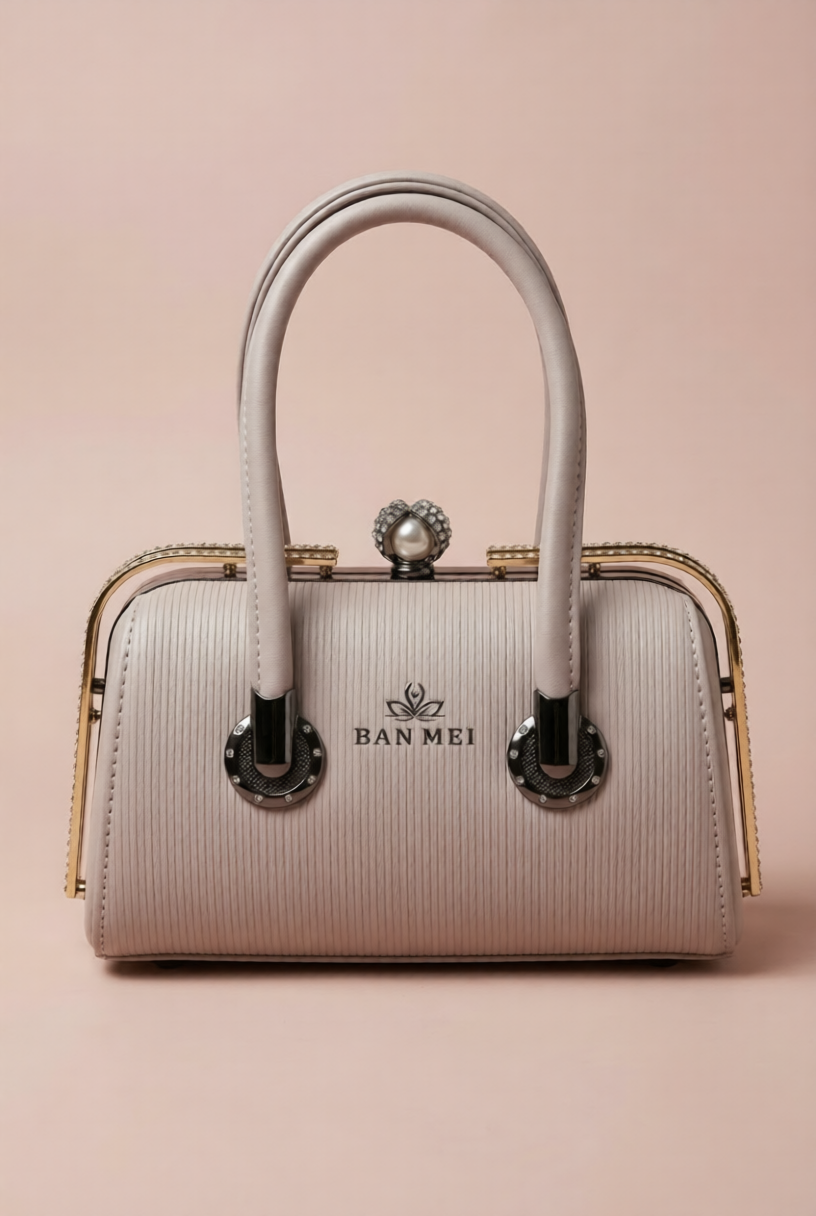 Pearl Luxe Frame Handbag