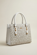 Ivory Luxe Structured Tote