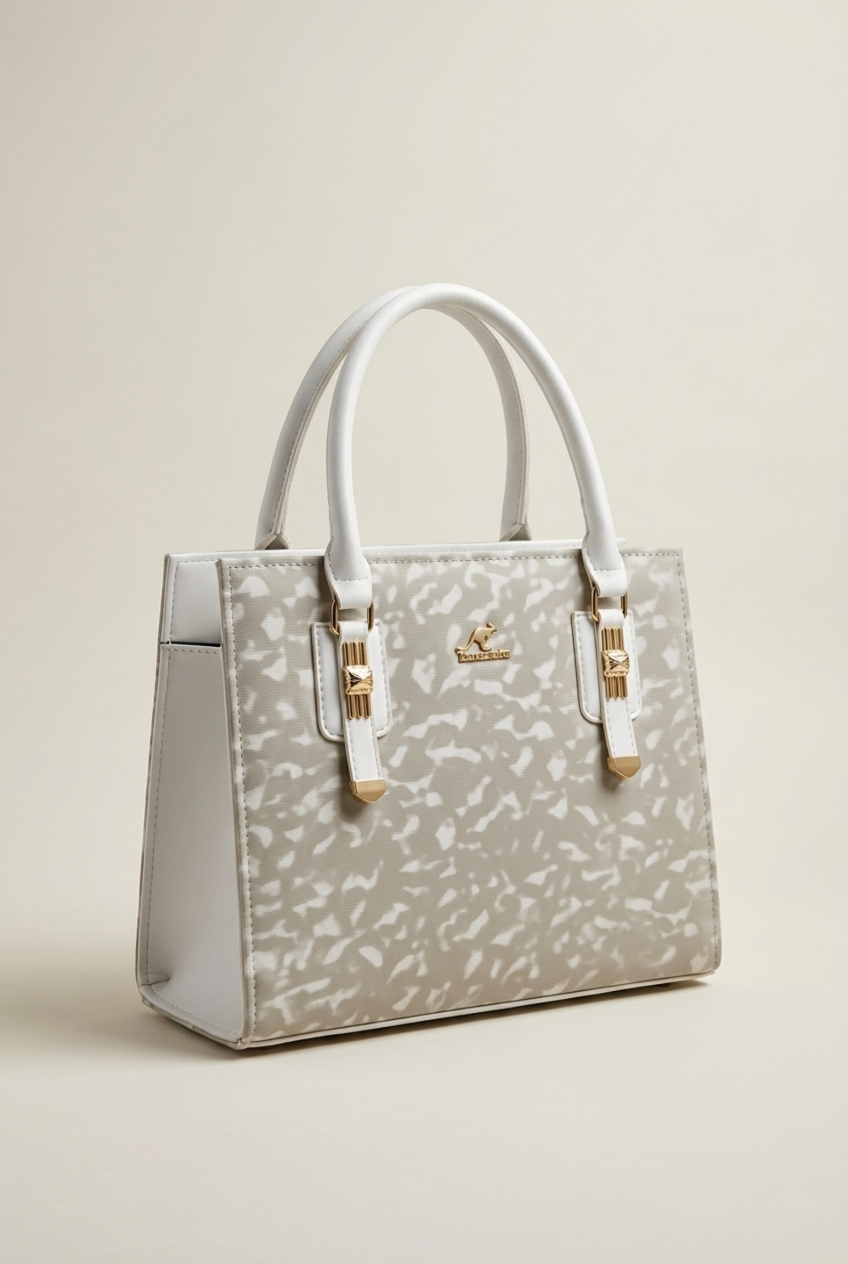 Ivory Luxe Structured Tote