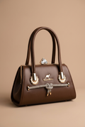 Mocha Royale Mini Top Handle Bag